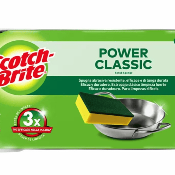 Scotch-Brite Classic Estropajo de Cocina - Proteccion para los Dedos - Color Amarillo 1