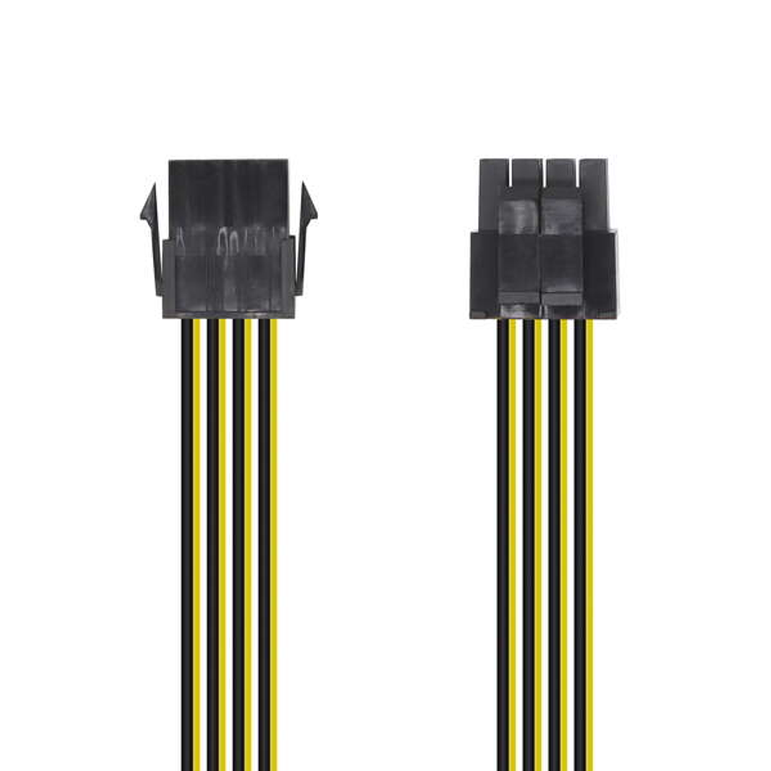 Aisens Cable Alimentacion - 8 Pin/H-4+4 Pin/M - 30cm - Color Negro 1