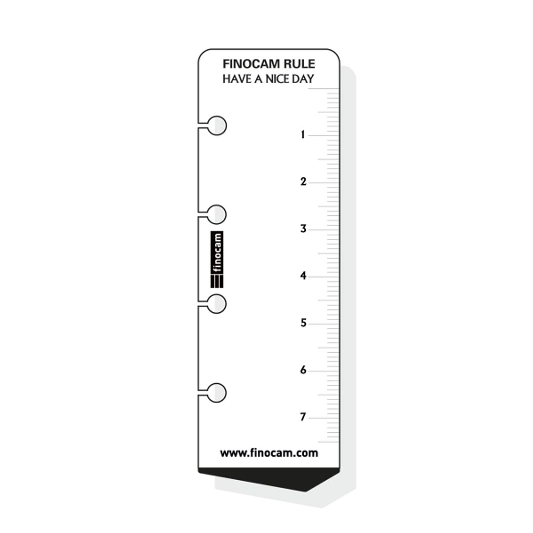 Finocam C159 Regla para Agendas Classic - Formato 601 - 30x95mm - Color Blanco 1