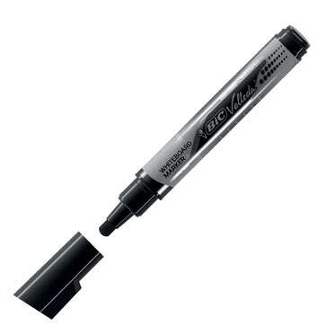 Bic Velleda Tank Marcador para Pizarra - Punta Ancha - Tinta Liquida - Borrado Optimo - Color Negro 1