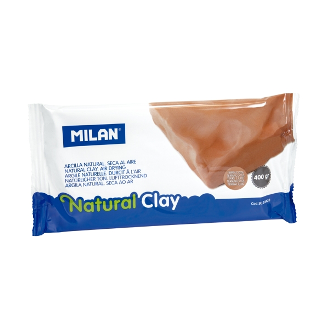 Milan Arcilla Natural - Seca al Aire - 400g - Color Terracota 1
