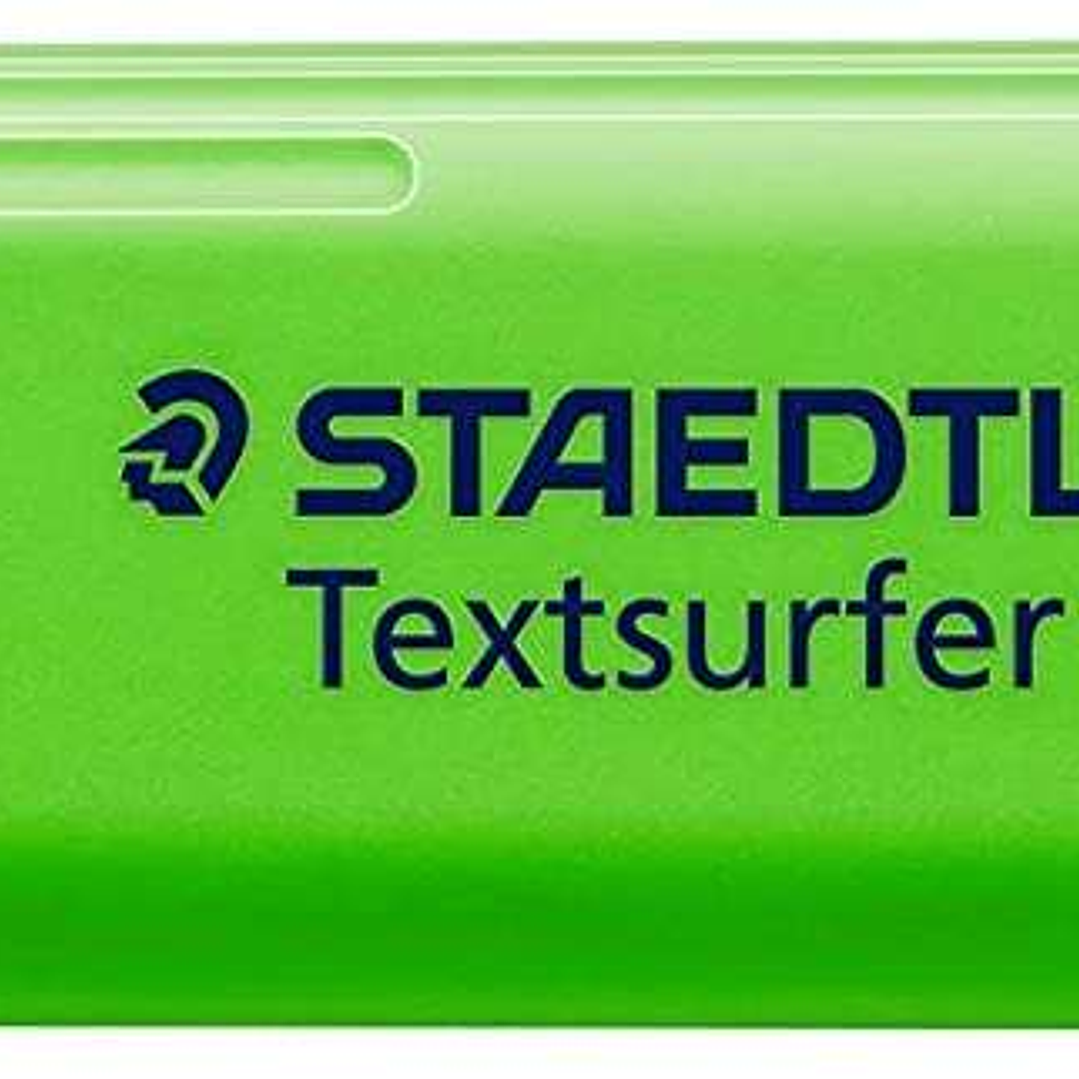 Staedtler Textsurfer Classic 364 Marcador Fluorescente - Punta Biselada - Trazo entre 1 - 5mm - Tinta con Base de Agua - Color Verde 1