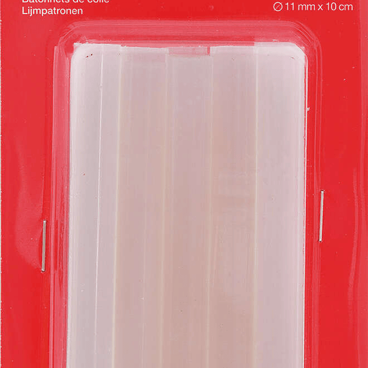 Apli Pack de 10 Barras de Adhesivo Termofusible Ø11mmx10cm - Compatible con Pistolas Ø11mm - Precision y Limpieza 1