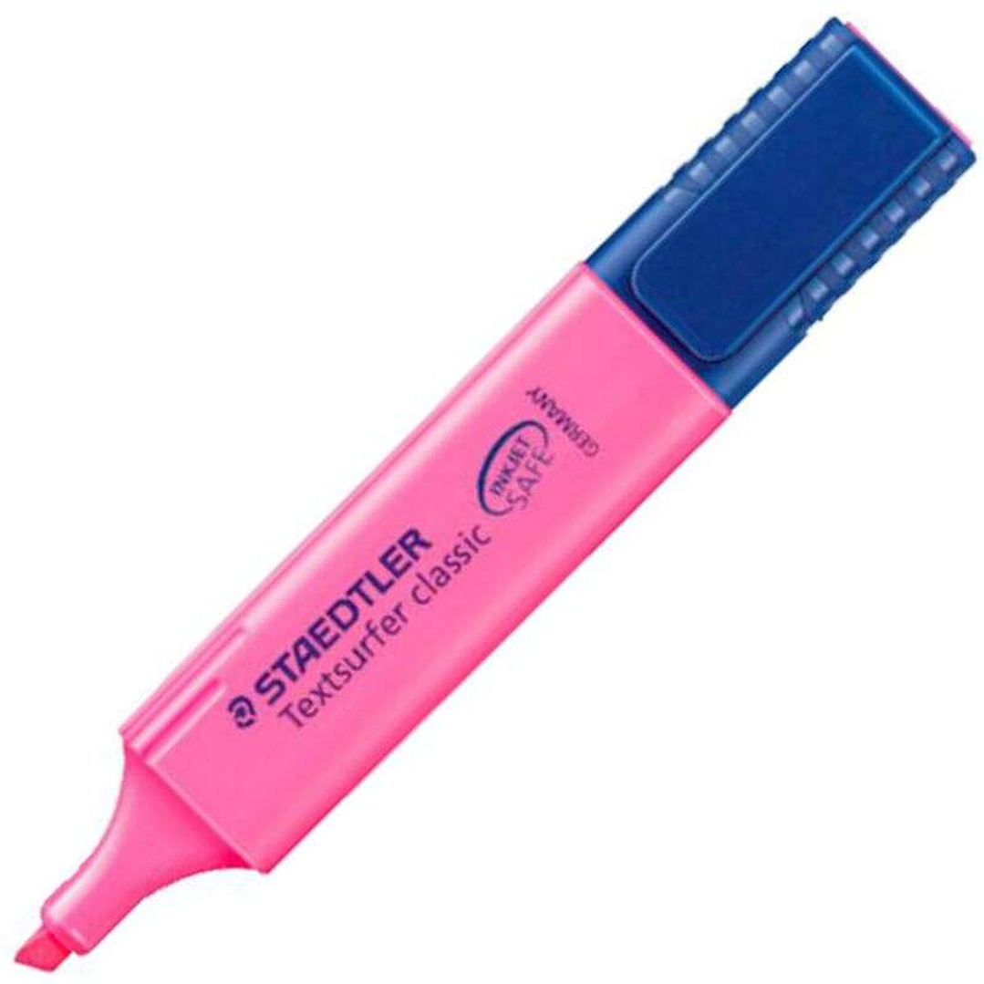 Staedtler Textsurfer Classic 364 Marcador Fluorescente - Punta Biselada - Trazo entre 1 - 5mm - Tinta con Base de Agua - Color Rosa 1