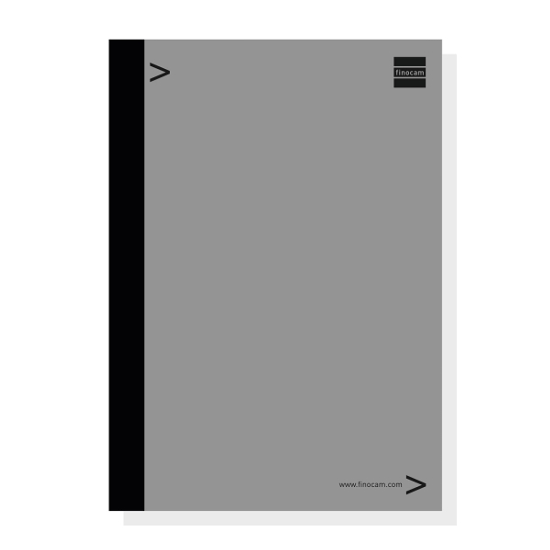 Finocam Bloc de Notas para Agendas Duo - Formato E40 - 210x5x297mm - Color Gris 1