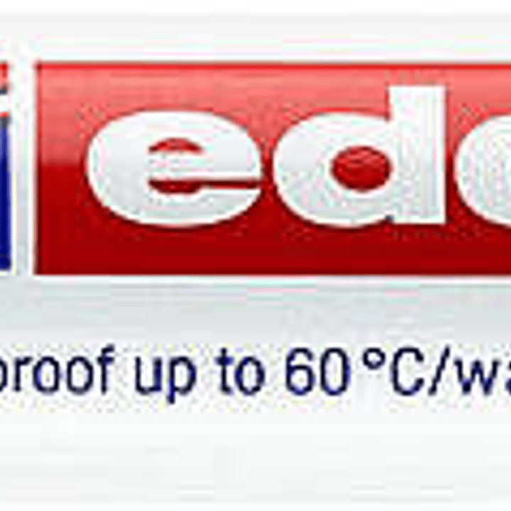 Edding 4500 Rotulador Permanente para Textil - Punta Redonda - Trazo entre 2 y 3mm - Olor Neutro - Secado Rapido - Color Negro 1