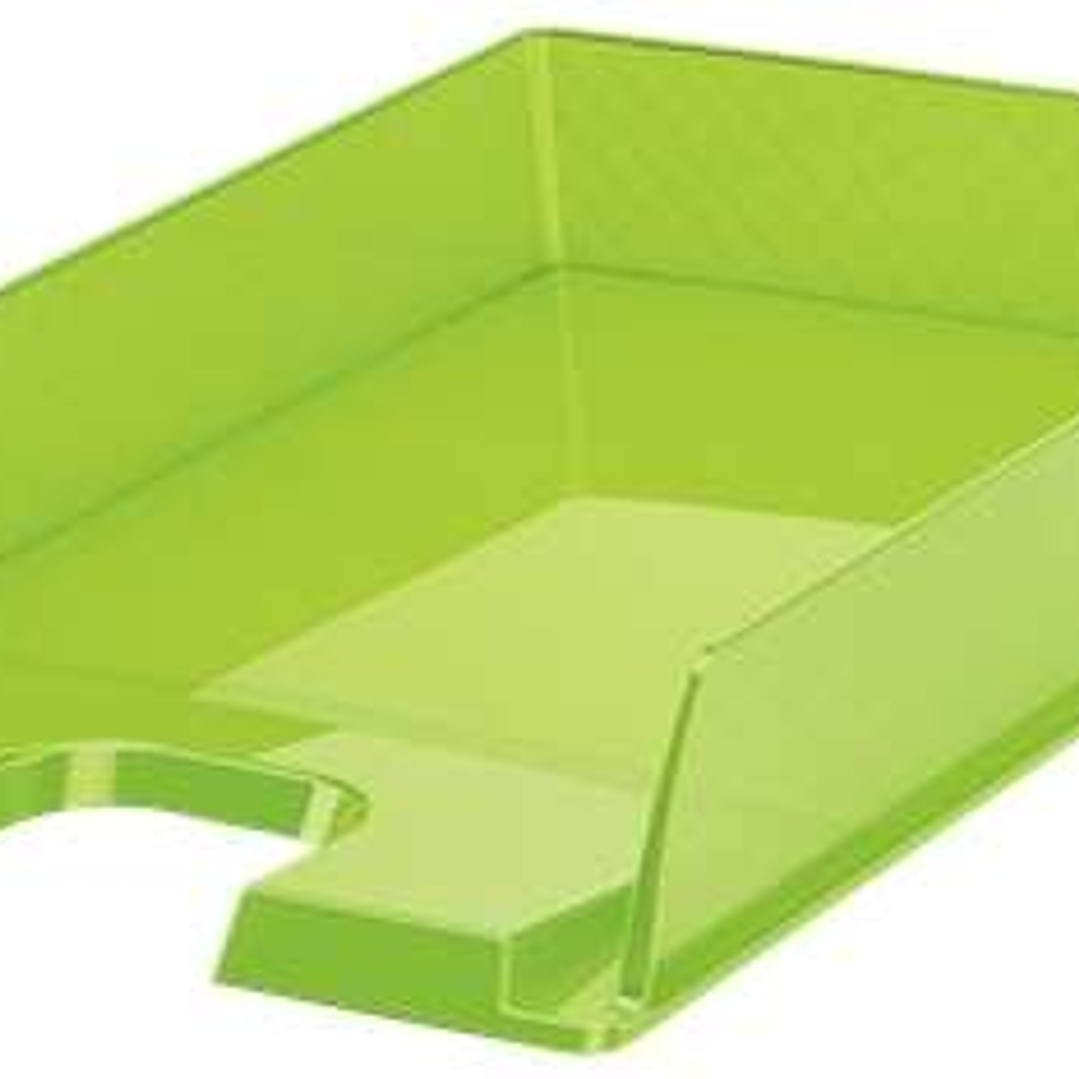 Esselte Europost Bandeja Portadocumentos - Plastico Transparente - Formato Vertical - A4 - Color Verde Transparente 1