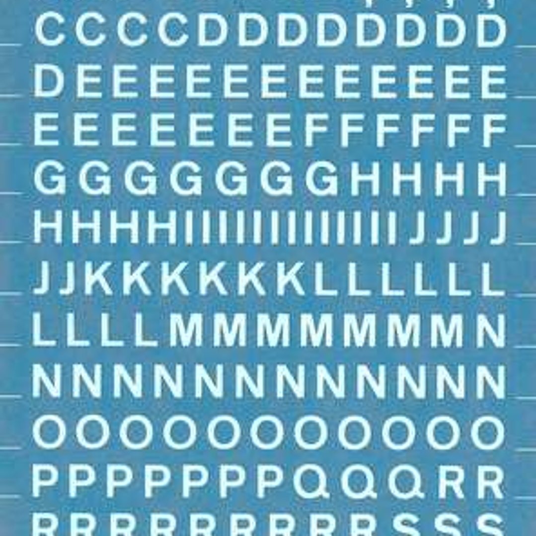 Apli Letras Transferibles Blancas 6mm - 258 Caracteres - Facil Aplicacion - Gran Adherencia - Versatil Blanco 1