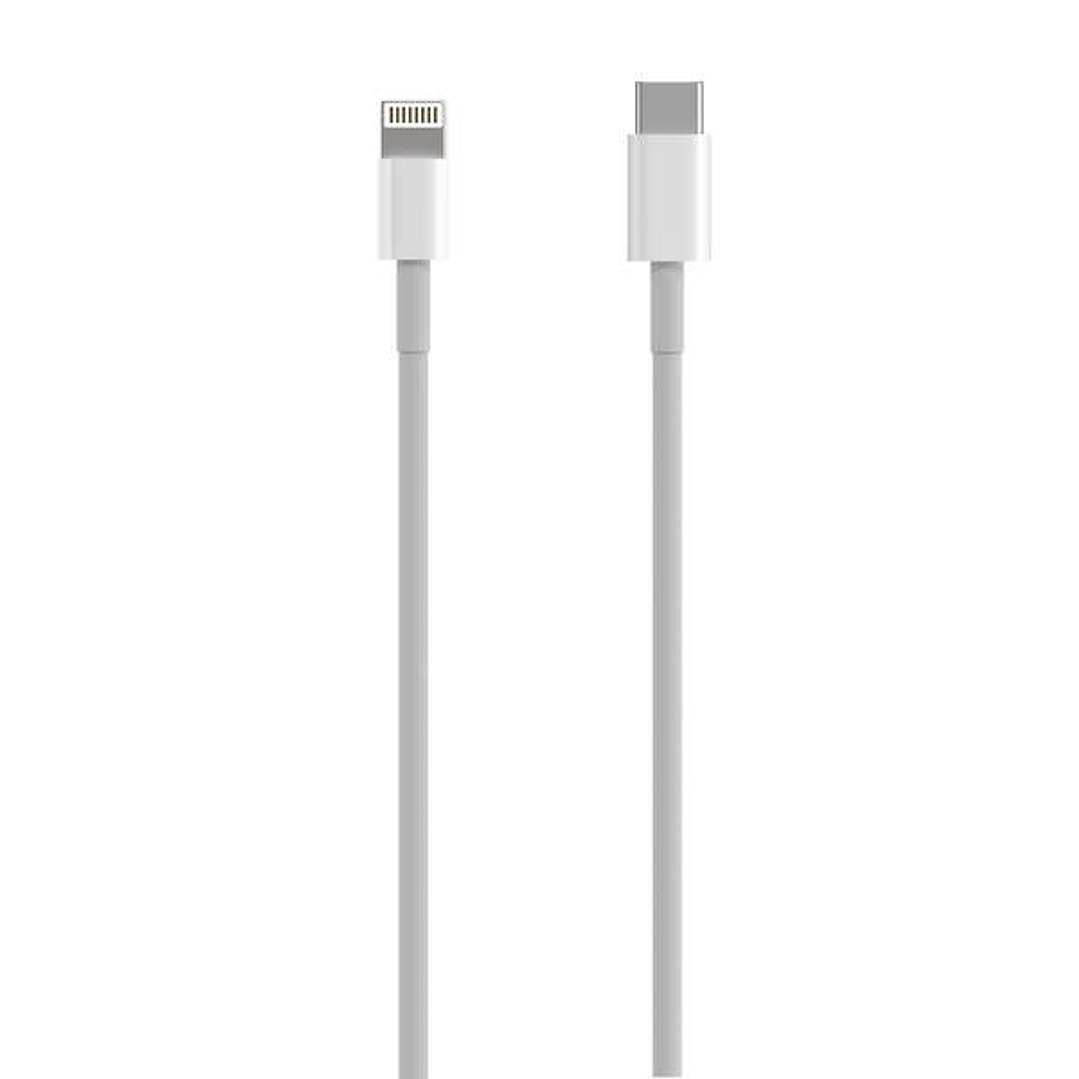 Aisens Cable Lightning a USB-C USB 2.0, Lightning/M-USB-C/M - 0.5m - Color Blanco 1