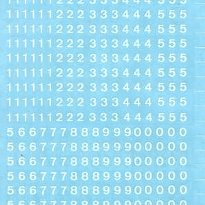 Apli Numeros Transferibles - 4mm - Facil Aplicacion - 420 Caracteres - Blanco 1