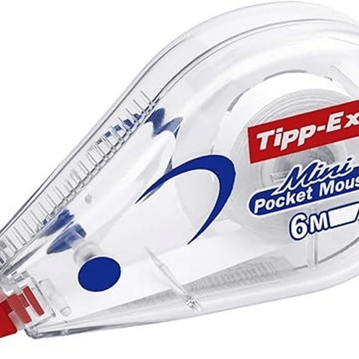 Tipp-Ex Mini Pocket Mouse Cinta Correctora 5mm x 6m - Escritura Instantanea - Carcasa Transparente 1