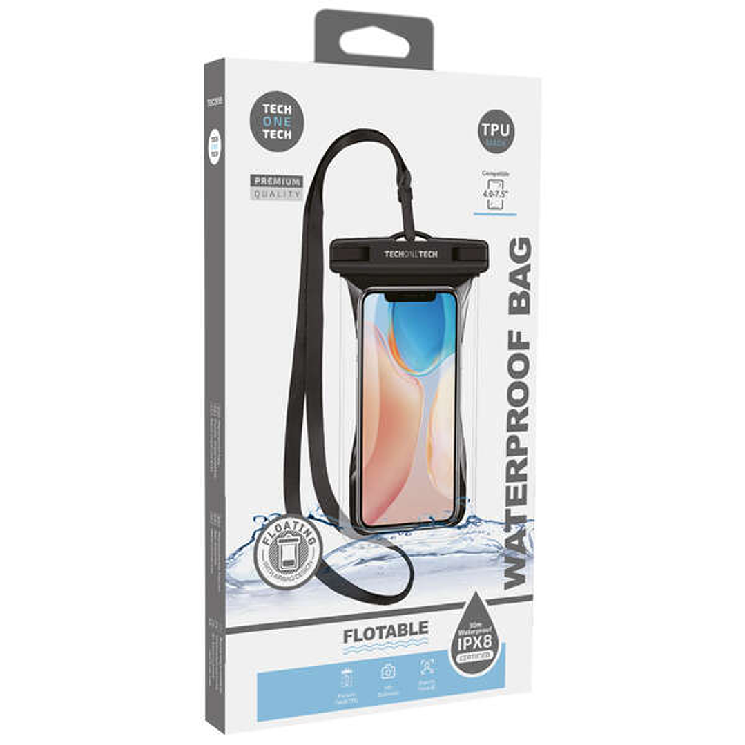 TechOneTech Funda Impermeable para Smartphone hasta 7.5