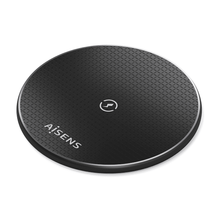 Aisens Cargador Inalambrico 15W - USB-C - Protocolo Qi - Proteccion Contra Sobretension, Sobretemperatura y sobrecorriente - Color Negro 1