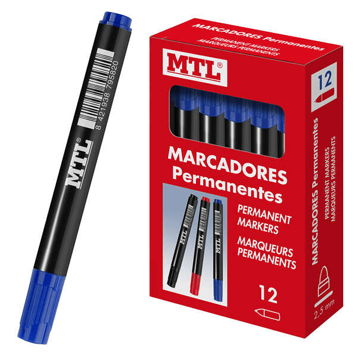 Dohe Marcadores Permanentes - Punta Conica de 2mm - Resistente al Agua y Secado Rapido - Ideal para Rotular en Cualquier Superficie 1