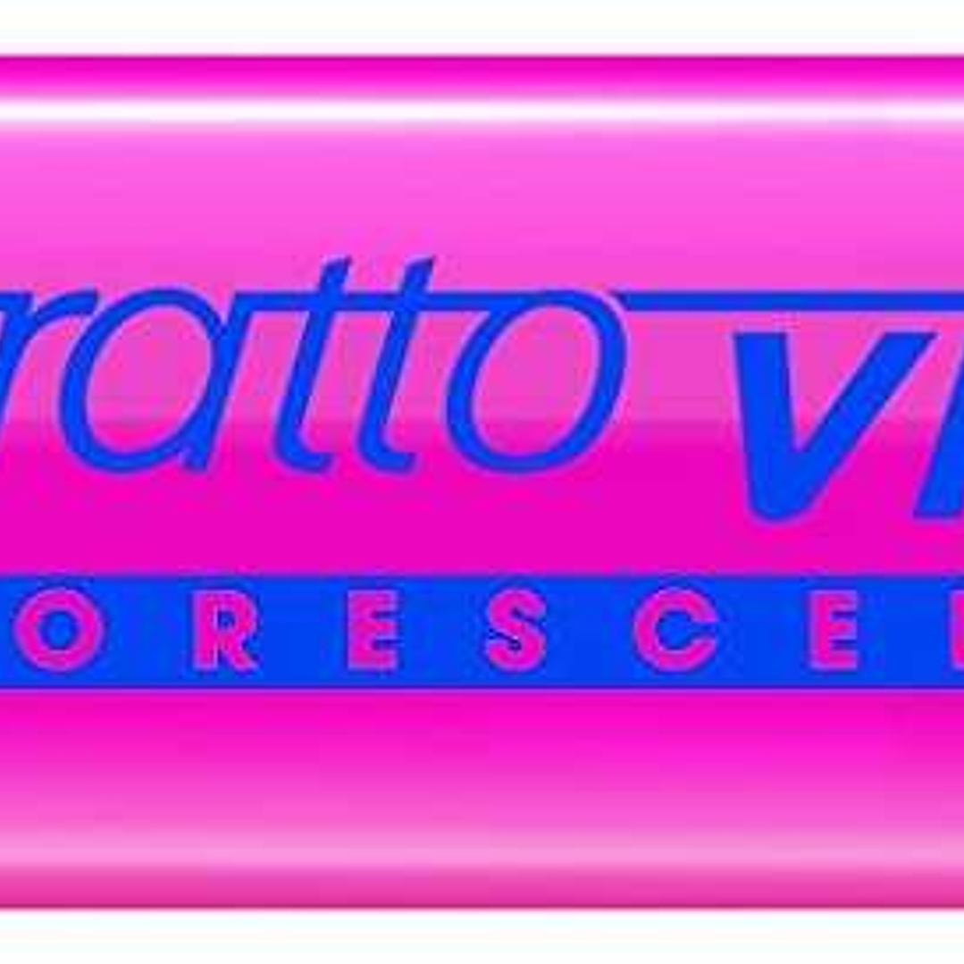 Tratto Video Marcador Fluorescente - Punta Biselada - Tinta Base de Agua - Secado Rapido - Color Rosa Fluorescente 1