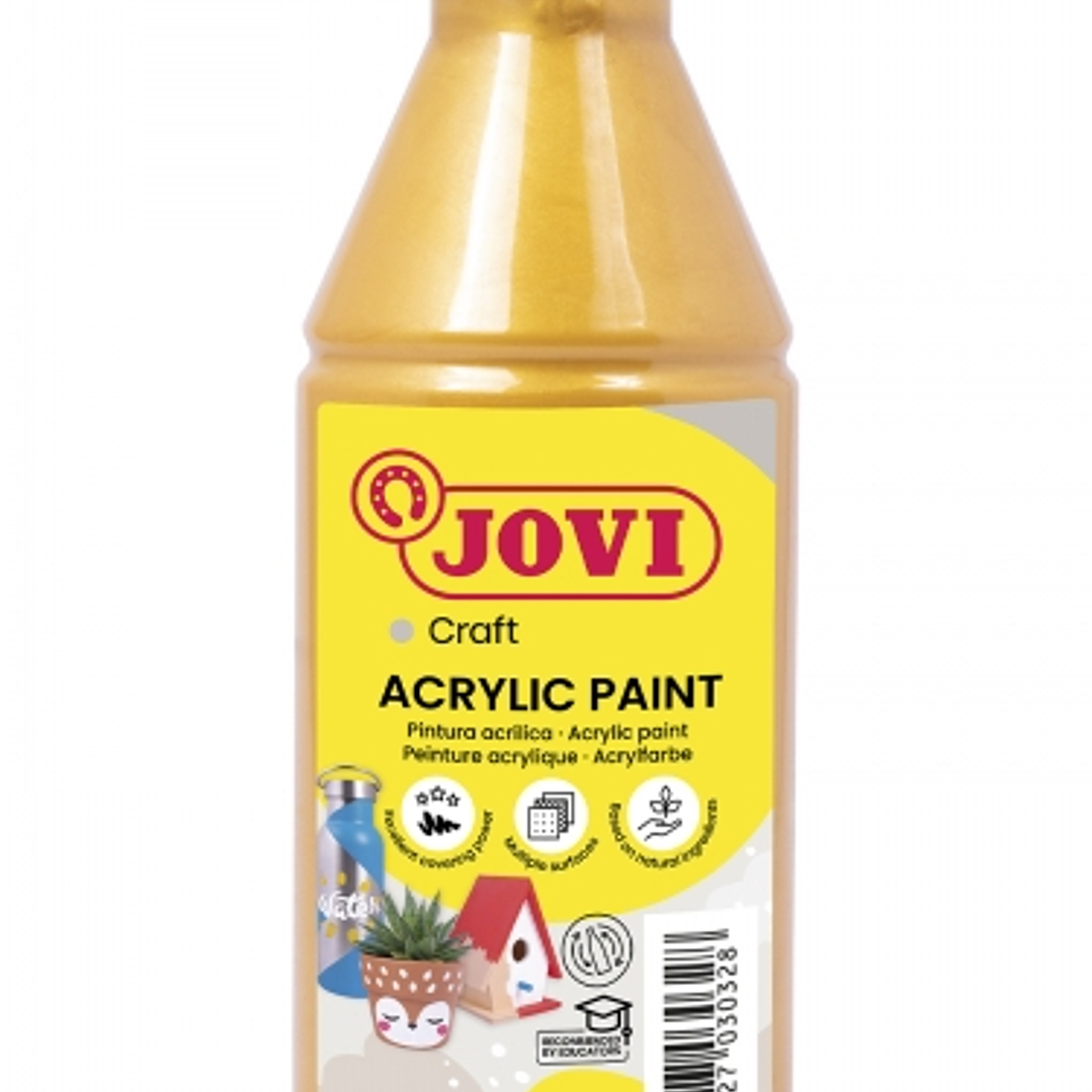 Jovi Jovidecor Acryl Pintura Acrilica Satinada - Pintura Acrilica Base Agua - Acabado Satinado - Alto Poder Cubriente - Aplicable en Cualquier Superfi 1