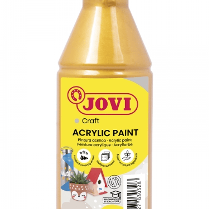 Jovi Jovidecor Acryl Pintura Acrilica Satinada - Pintura Acrilica Base Agua - Acabado Satinado - Alto Poder Cubriente - Aplicable en Cualquier Superfi 1