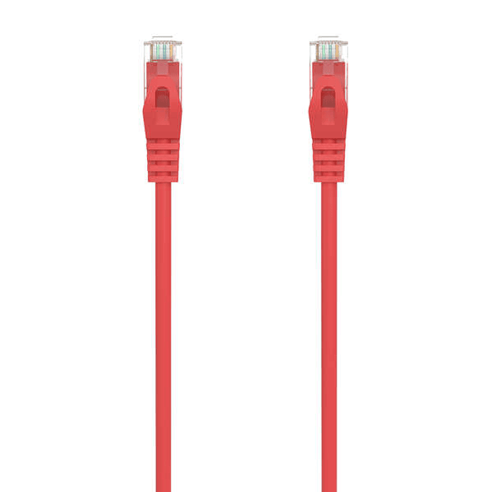 Aisens Cable de Red Latiguillo RJ45 LSZH Cat.6A 500 MHZ UTP AWG24 - 0.50m - Libre de Halogenos - 10 Gigabit/s - Color Rojo 1