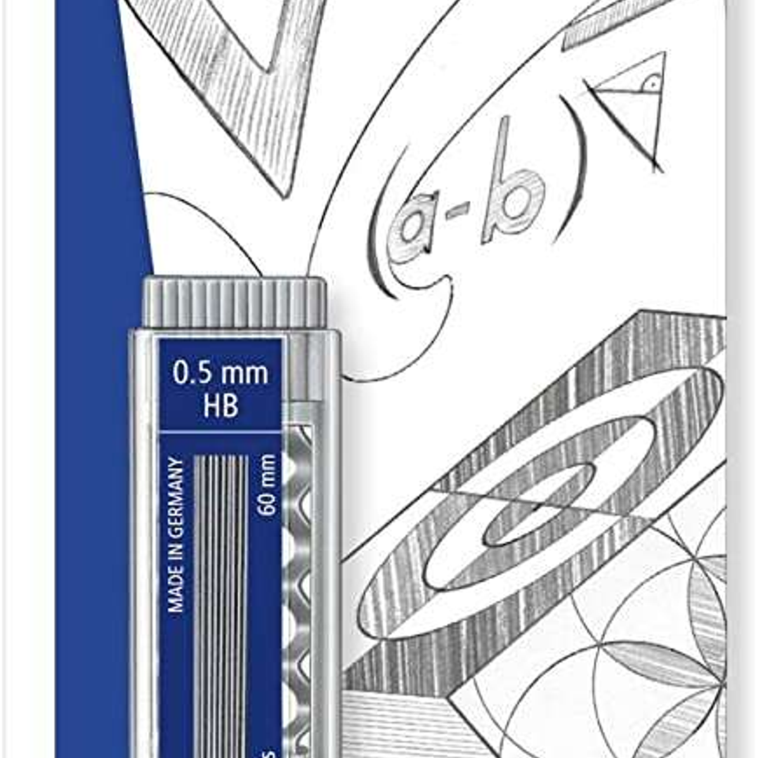 Staedtler Micro Carbon 255 Dispensador de Minas con 40 Minas - Mina HB de 0.5mm - Rellena las Minas Individualmente - Resistencia a la Rotura - 90% Pr 1