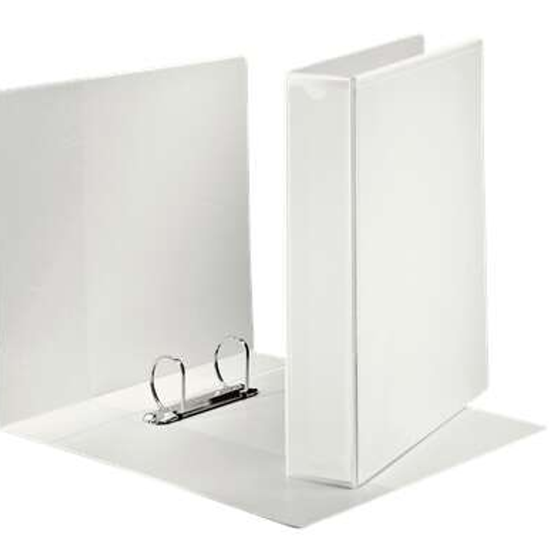 Esselte Canguro Plus Carpeta de Anillas - Formato A4 - Capacidad para 380 Hojas - 2 Anillas de 40mm - Color Blanco 1