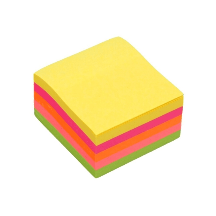 Bismark Taco de 250 Notas Adhesivas 50x50mm - 5 Colores Neon 1