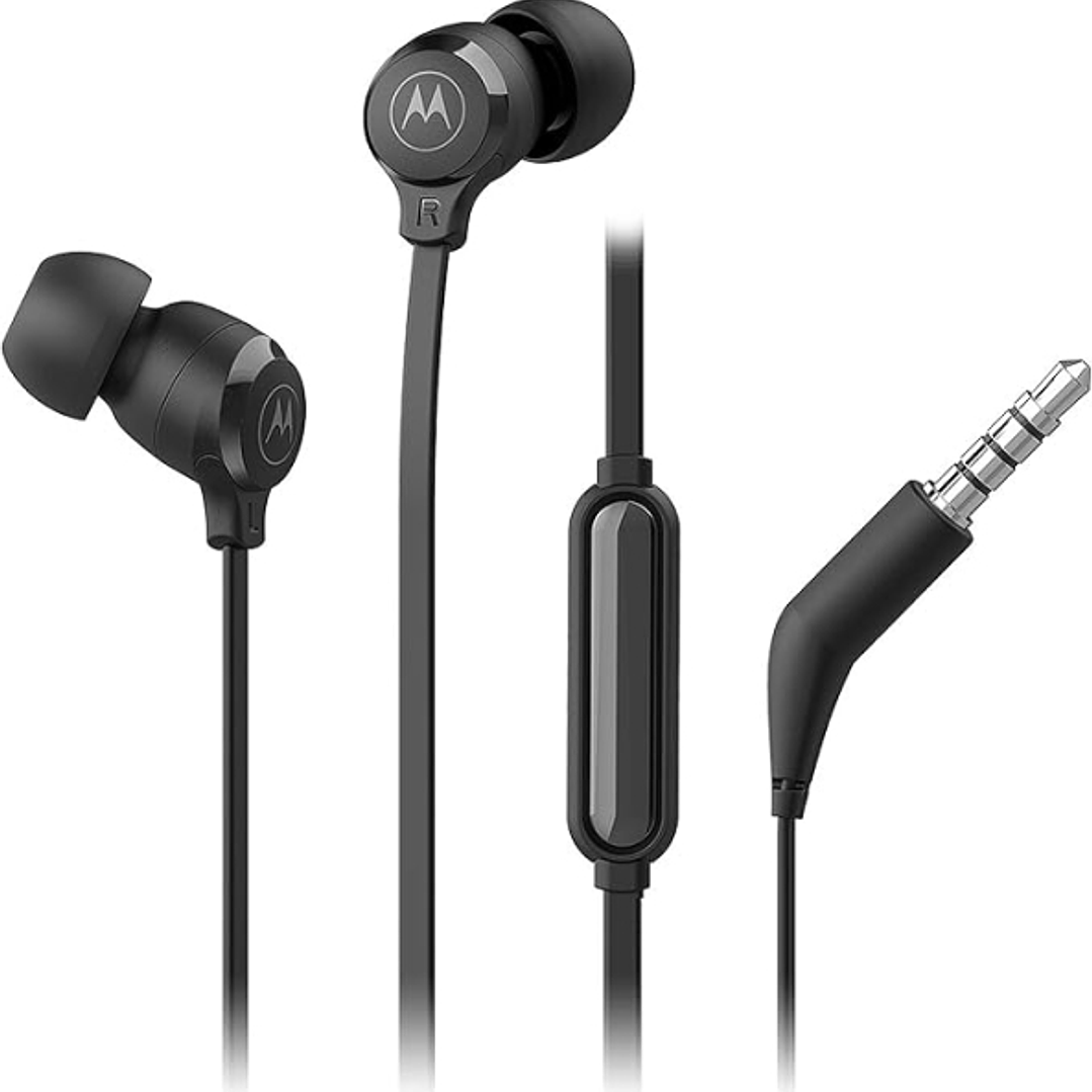 Motorola Earbuds 3-S Auriculares con Microfono - Conexion Jack 3.5mm - Color Negro 1