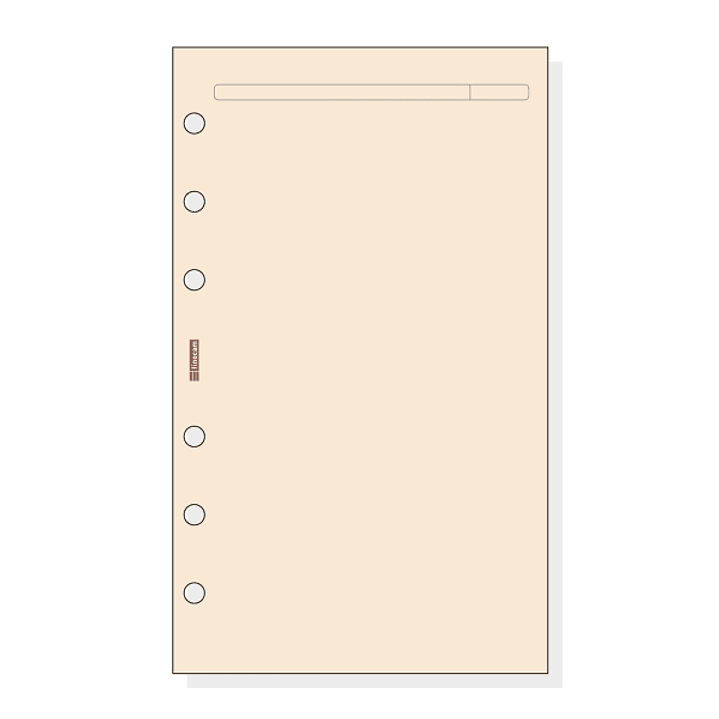 Finocam R443 Recambio para Agendas Open - Liso - Formato 400 - 91x5x152mm - Color Crema 1