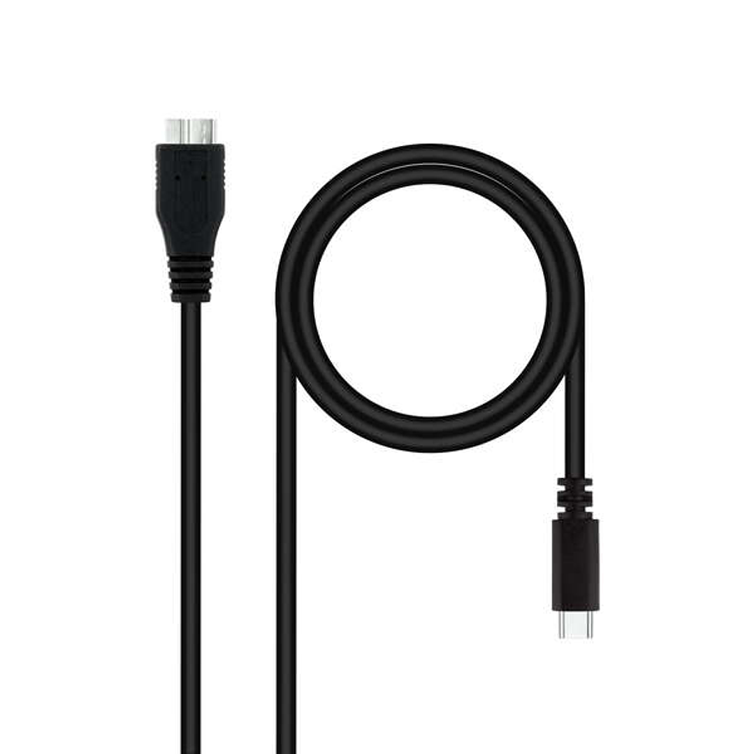 Nanocable Cable USB 3.0 USB-C Macho a MicroUSB-B Macho 1m 1