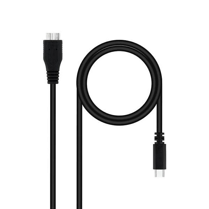 Nanocable Cable USB 3.0 USB-C Macho a MicroUSB-B Macho 1m 1