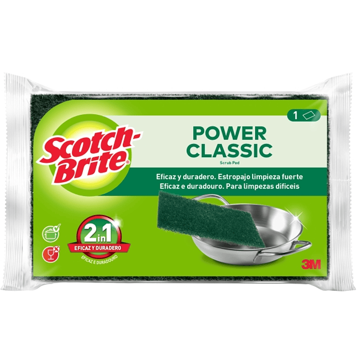 Scotch-Brite Classic Estropajo de Cocina - Color Verde Oscuro 1