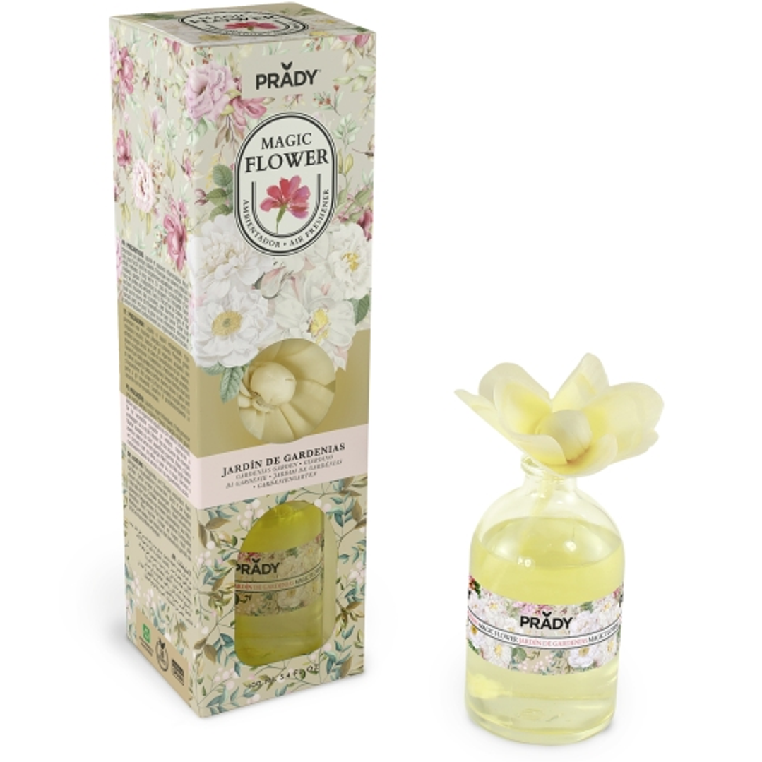 Prady Ambientador Magic Flower Jardin de Gardenias - Frasco de Cristal 100ml 1