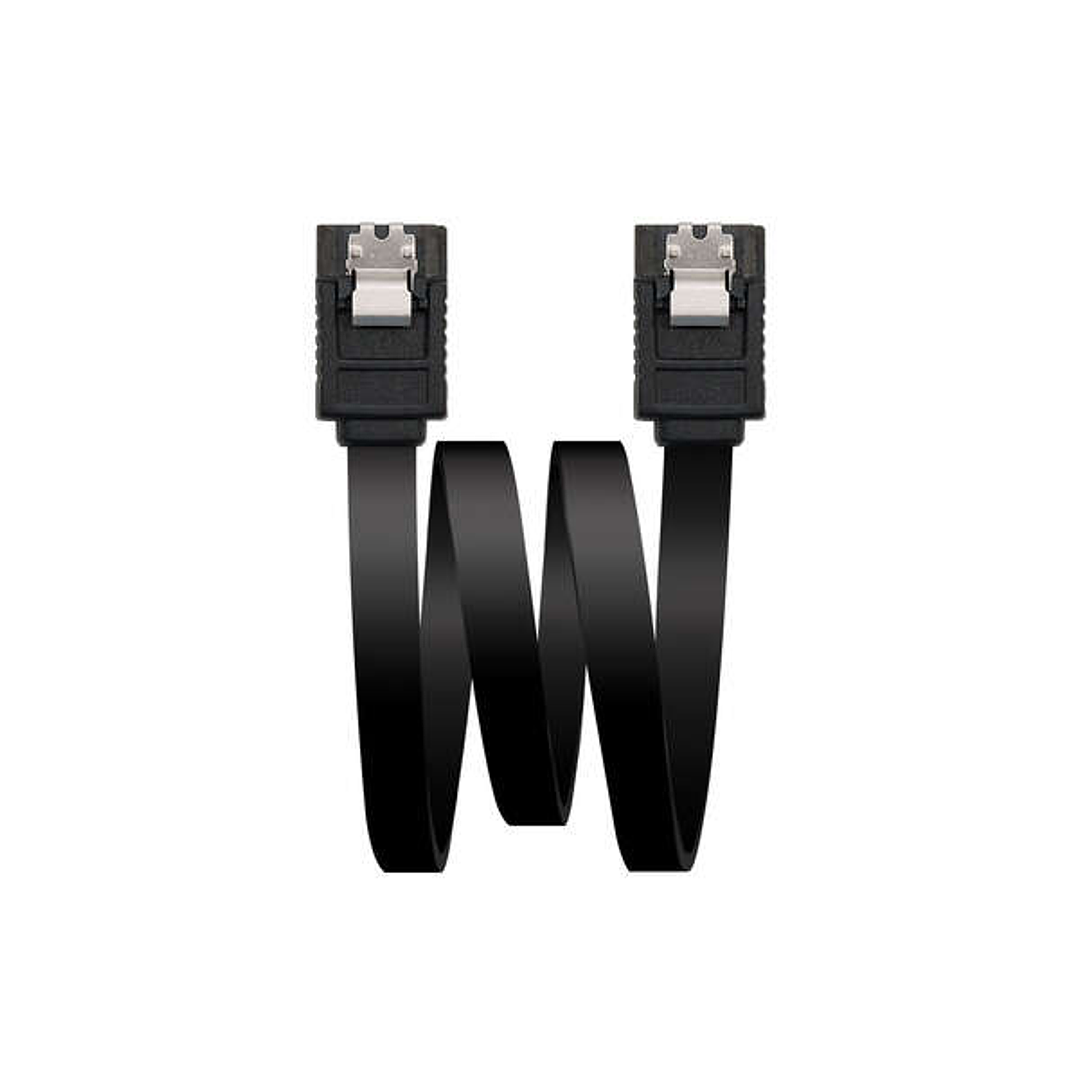 Nanocable Cable Datos SATA III 6Gbps con Anclajes 0.50m - Color Negro 1
