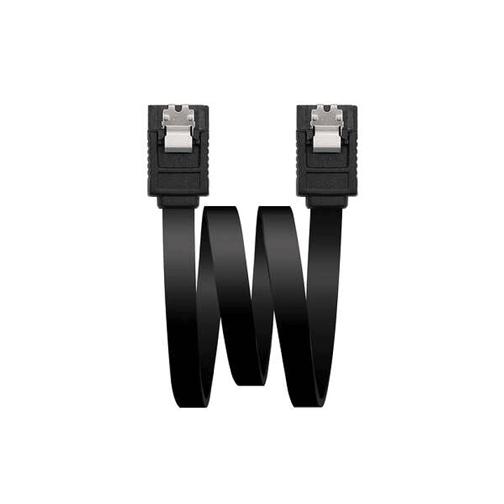 Nanocable Cable Datos SATA III 6Gbps con Anclajes 0.50m - Color Negro 1