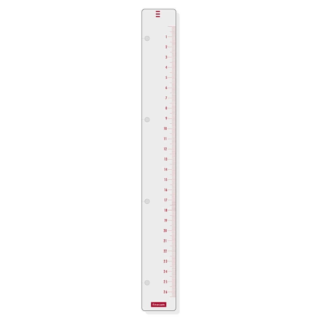 Finocam R4060 Regla para Agendas Open - Formato A4 - 50x297mm - Color Blanco 1