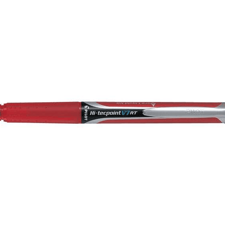 Pilot Boligrafo de Tinta Liquida Hi-Tecpoint V7 RT - Retractil - Recargable - Punta Fina de Aguja 0.7mm - Trazo 0.35mm - Color Rojo 1