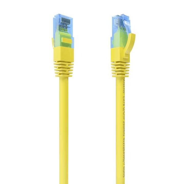 Aisens Cable de Red Latiguillo RJ45 Cat.6 UTP AWG26 CCA - 0.5m - Color Amarillo 1