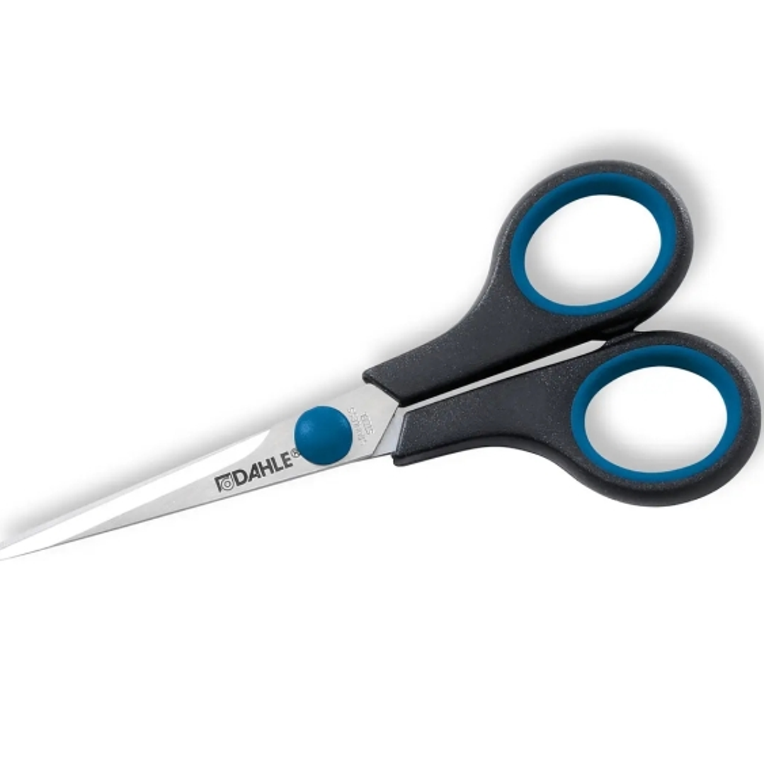 Dahle 54405 Office Comfort-Grip Tijeras de Acero Templado 14cm - Hojas Afiladas - Mangos Revestidos de Goma 1