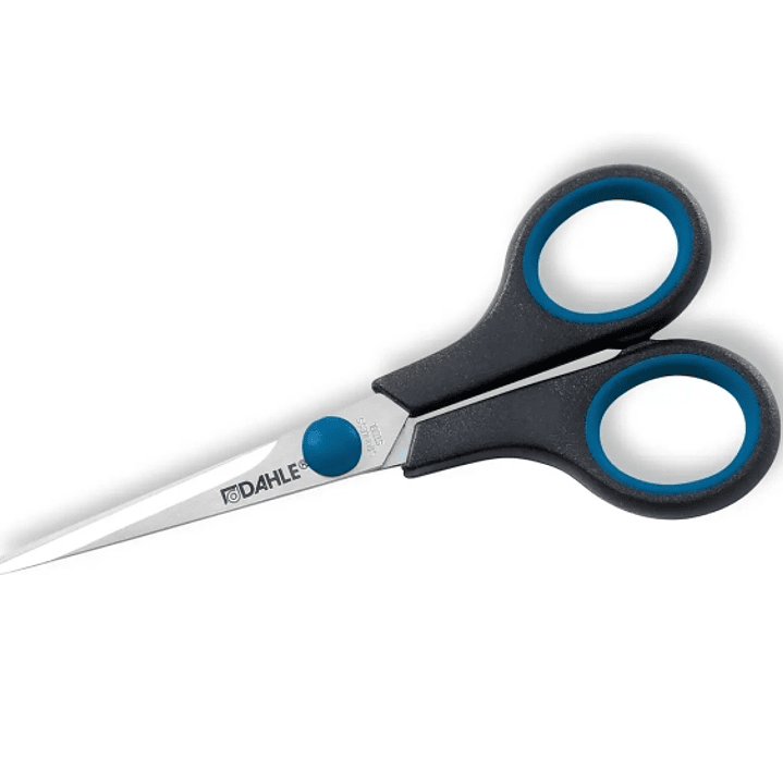 Dahle 54405 Office Comfort-Grip Tijeras de Acero Templado 14cm - Hojas Afiladas - Mangos Revestidos de Goma 1