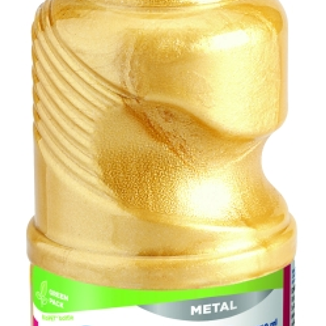Giotto Extra Quality Metal Tempera - 250ml - Lispa para el Uso - Botella Bio Pet - Color Oro 1