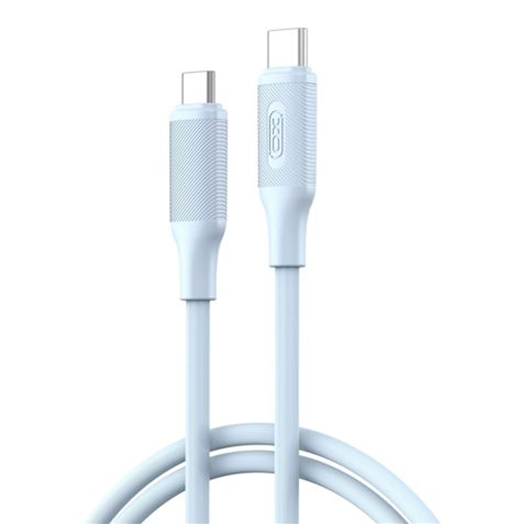 XO NBQ265B Cable USB-C Macho a USB-C Macho - 1m - 60W - Color Azul 1
