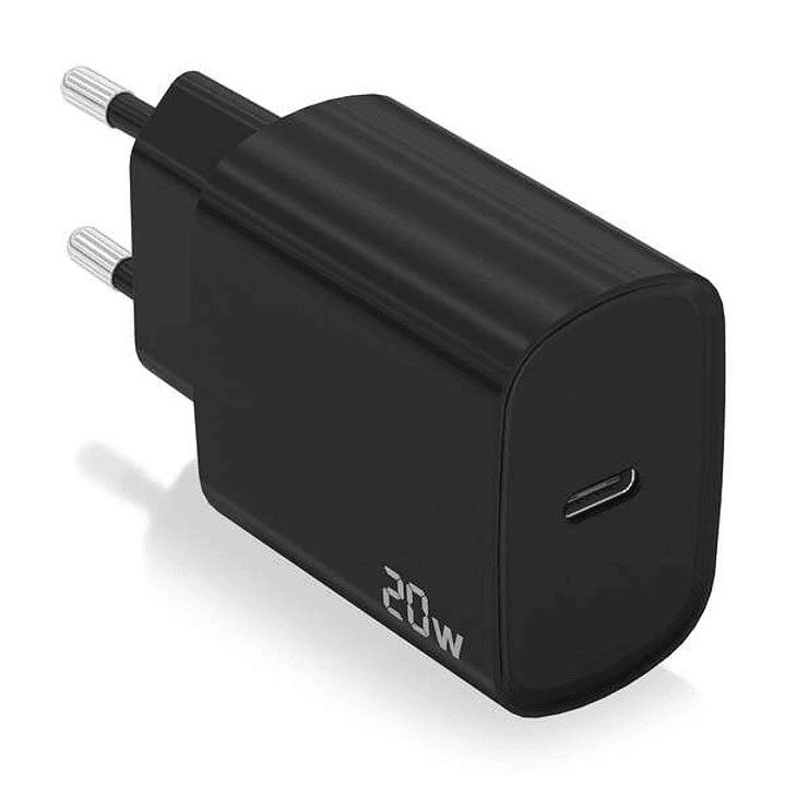 Aisens Cargador USB-C PD3.0 1 Puerto 1xUSB-C 20W - Color Negro 1
