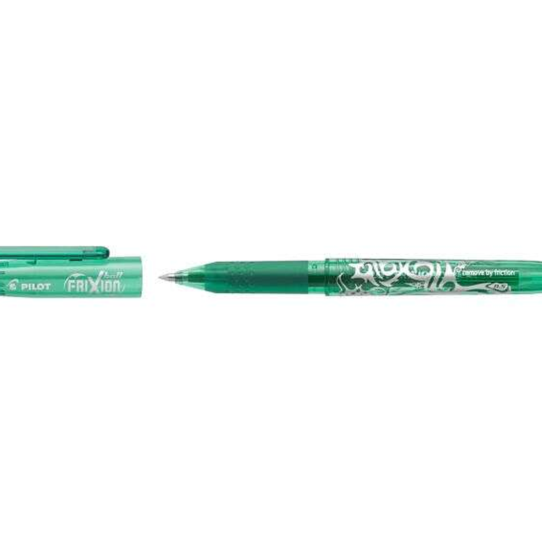 Pilot Frixion Ball Boligrafo de Gel Borrable - Punta de Bola 0.7mm - Trazo 0.4mm - Grip Ergonomico - Color Verde 1