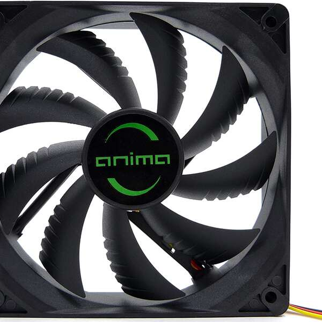 Tacens Anima AF8 Ventilador 80mm - Carcasa y Aspas Negras - Velocidad Max. 1800rpm 1