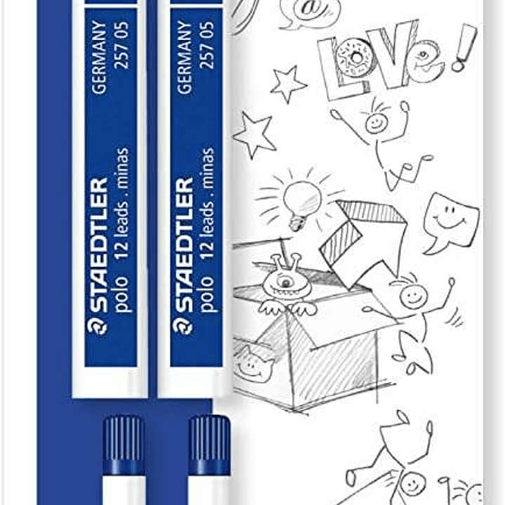 Staedtler Mars Micro Carbon 257 Pack de 4 Tubos de Minas con 12 Minas HB de 0.5mm - Resistencia a la Rotura - 90% Procedente de Materiales Naturales 1