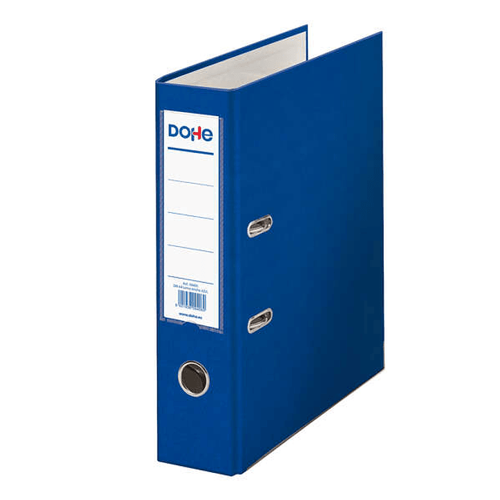 Dohe Archivador de Palanca Tamaño A4 - Lomo Ancho 70mm - Ollao, Rado y Tarjetero en el Lomo - Carton Forrado con Polipropileno - Cantoneras Metalicas  1