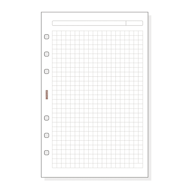 Finocam R540 Recambio para Agendas Open - Cuadriculado - Formato 500 - 117x5x181mm - Color Blanco 1