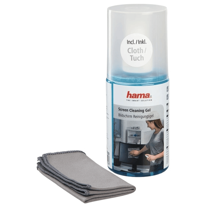 Hama Limpiador de Pantallas - Capacidad 200ml - Bayeta de Microfibra - Color Gris 1