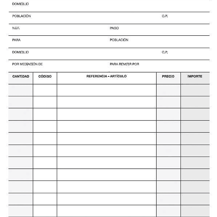 Apli Talonario Pedido 1/4 Natural Lito A-27 - Papel Autocopiativo - 25 Juegos por Talonario - Numeracion Secuencial - Tamaño 1/4 - Natural 1