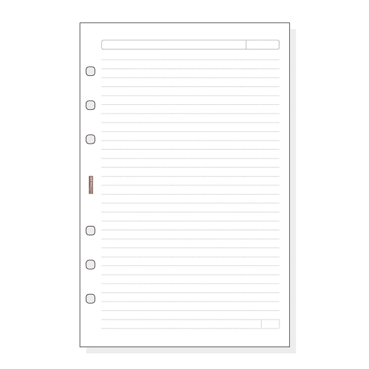 Finocam R541 Recambio para Agendas Open - Lineas Guia - Formato 500 - 117x5x181mm - Color Blanco 1