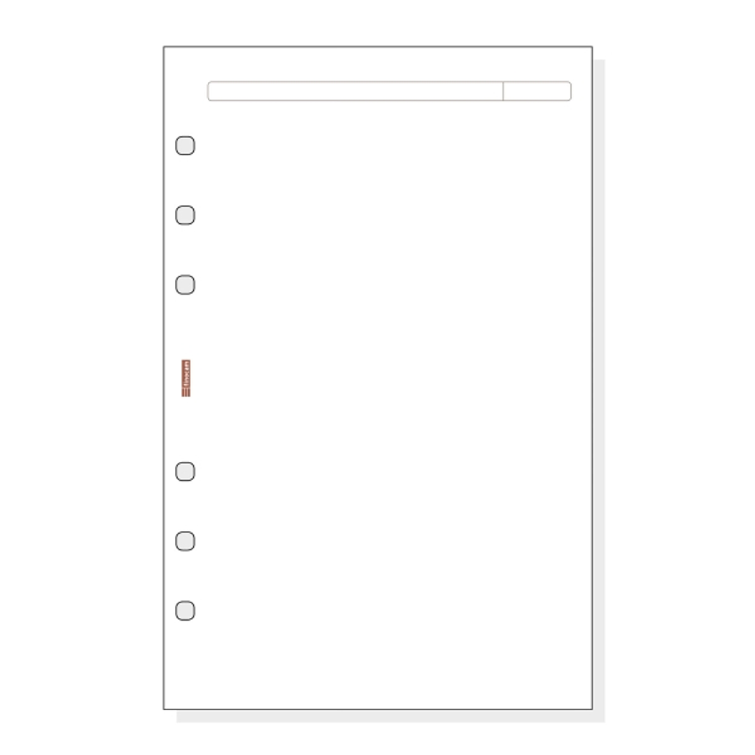 Finocam R542 Recambio para Agendas Open - Liso - Formato 500 - 117x5x181mm - Color Blanco 1